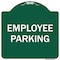 Signmission Designer Series Employee Parking, Green & White Heavy-Gauge Aluminum Sign, 18" x 18", GW-1818-9978 A-DES-GW-1818-9978 - alternate 1
